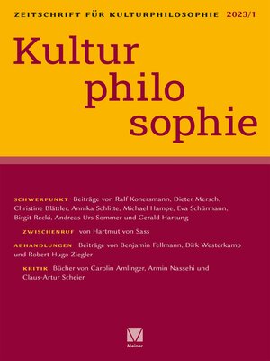 cover image of Kulturphilosophie